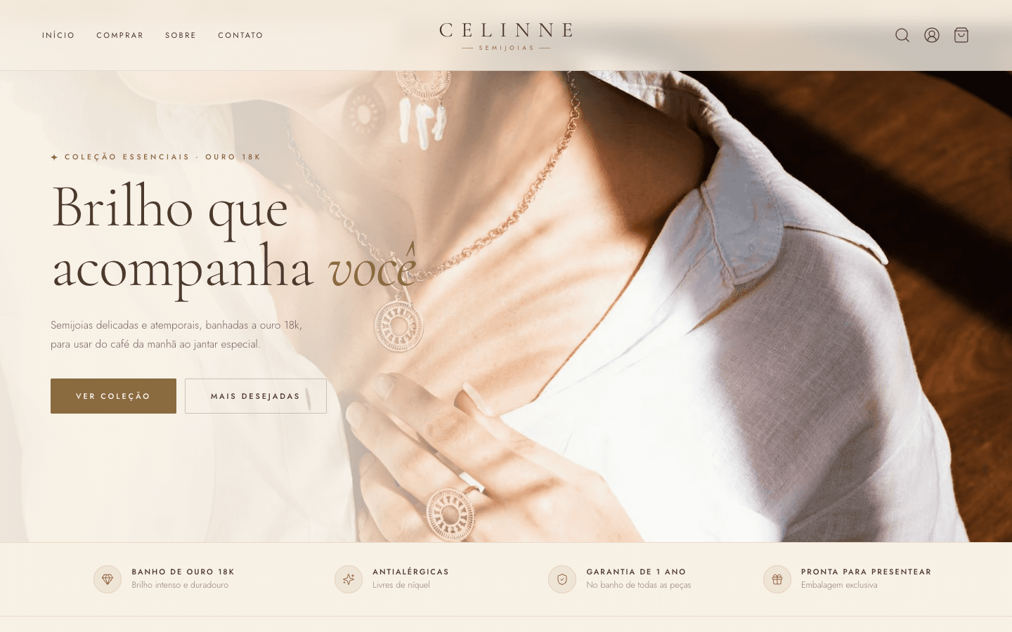 Celinne Semijoias — computador