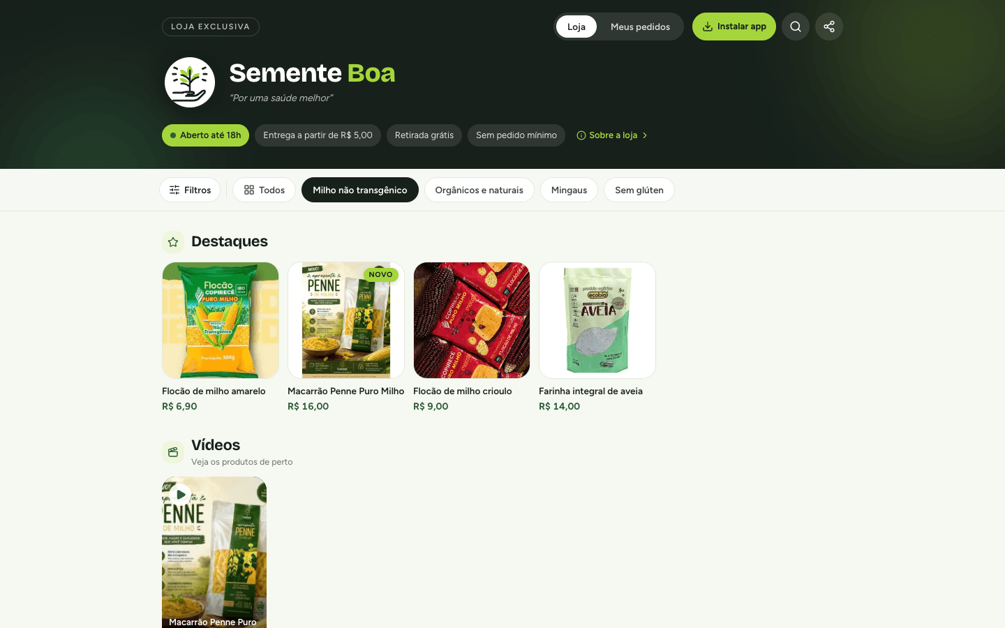 Semente Boa — computador